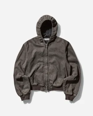 Veste de banque pour homme noir lavage enduit