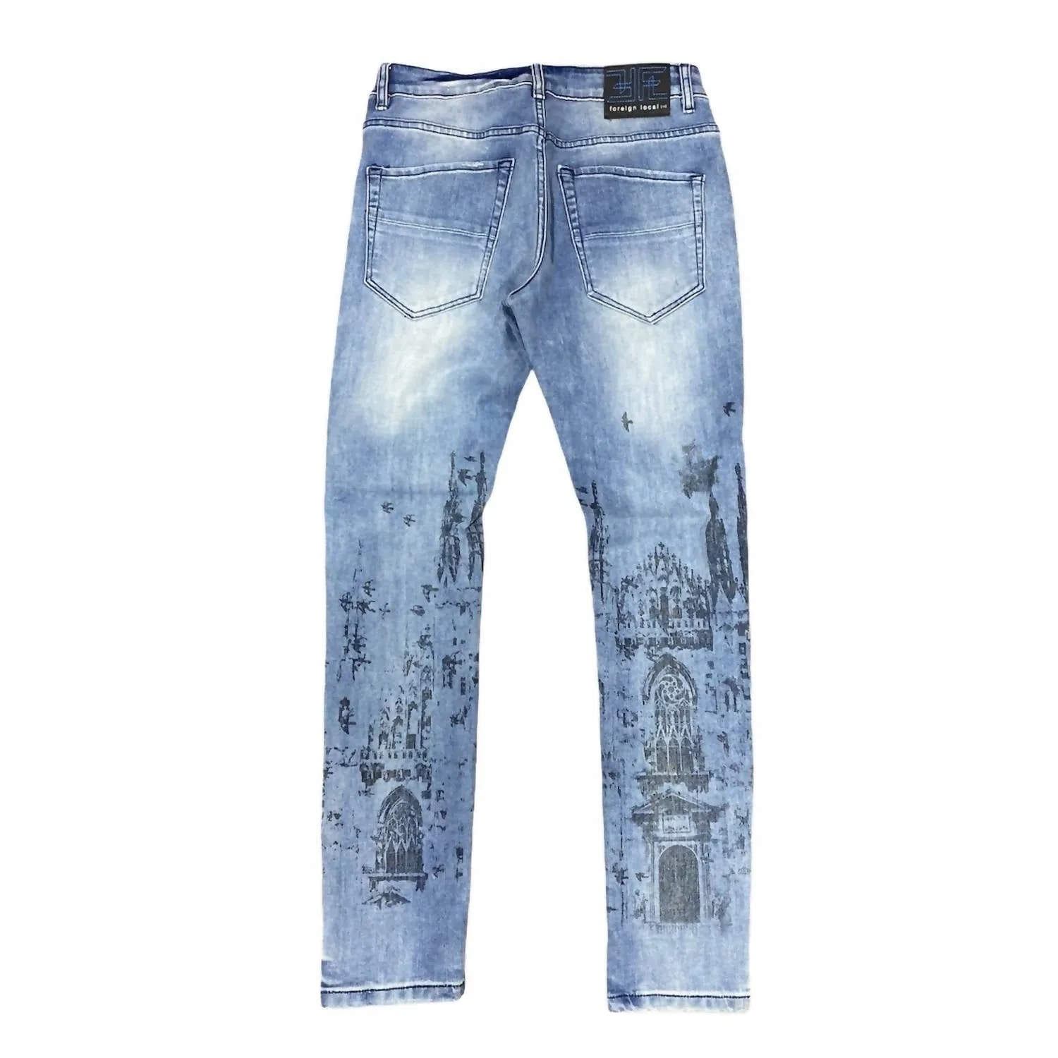 Jeans d'Église pour Hommes en Bleu