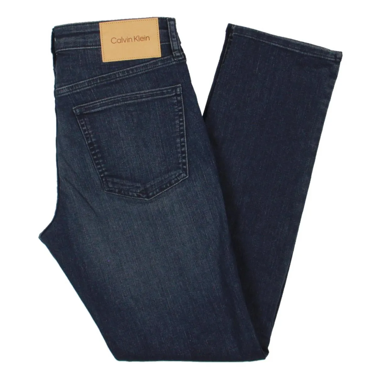 Jean droit stretch en denim pour homme