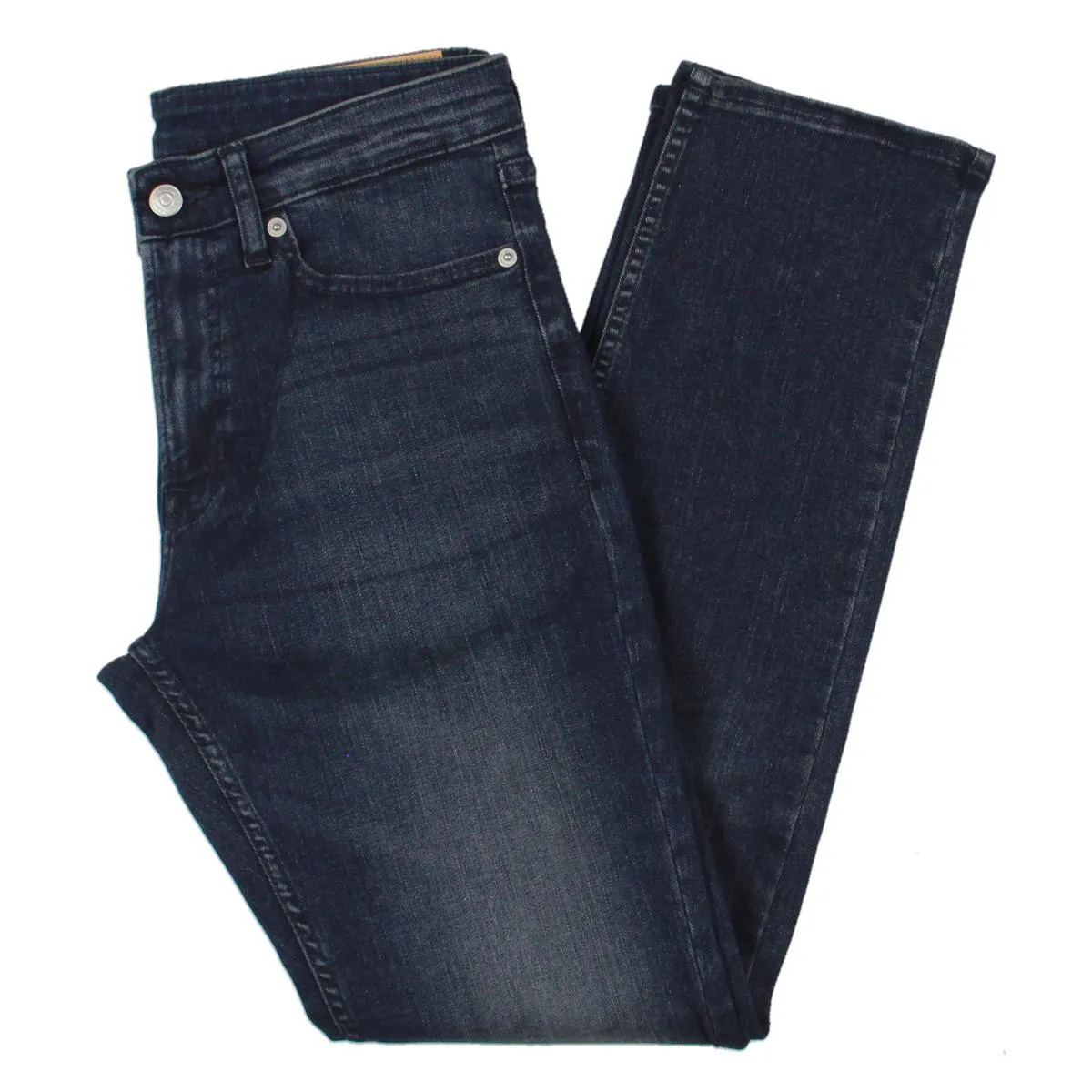 Jean droit stretch en denim pour homme