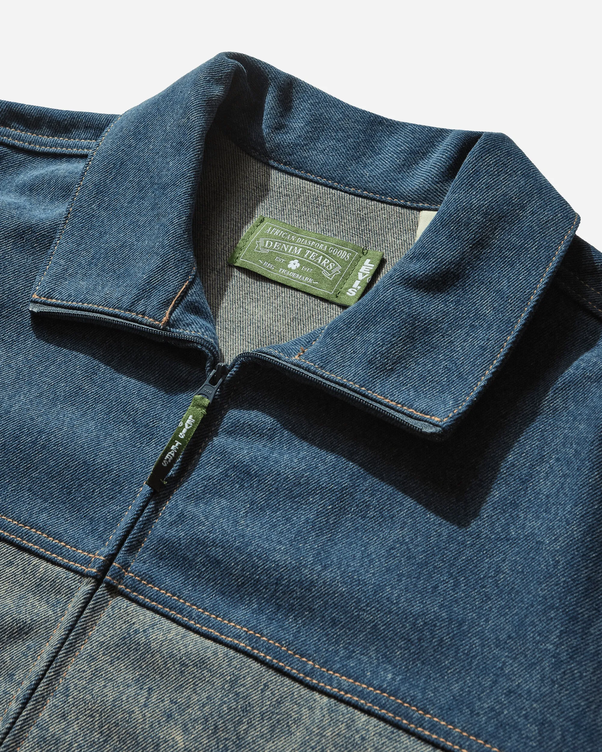 Veste de sport en denim Denim Tears pour homme - Bleu