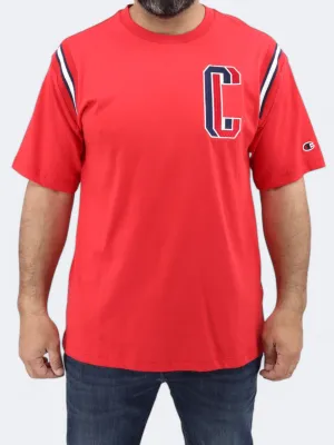 T-shirt brodé pour homme, Rouge