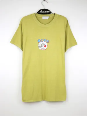 Haut à motif graphique avant et arrière pour homme, Beige