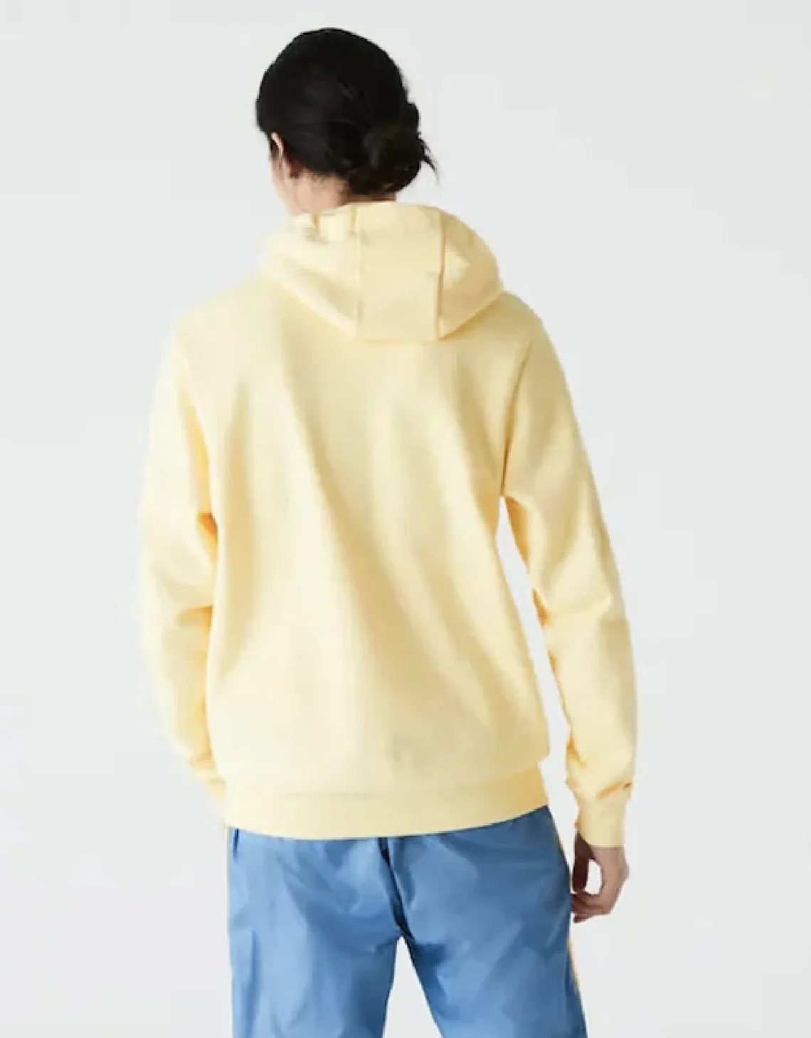 Pull à capuche brodé avec logo en piqué polaire jaune pour hommes Patagonia
