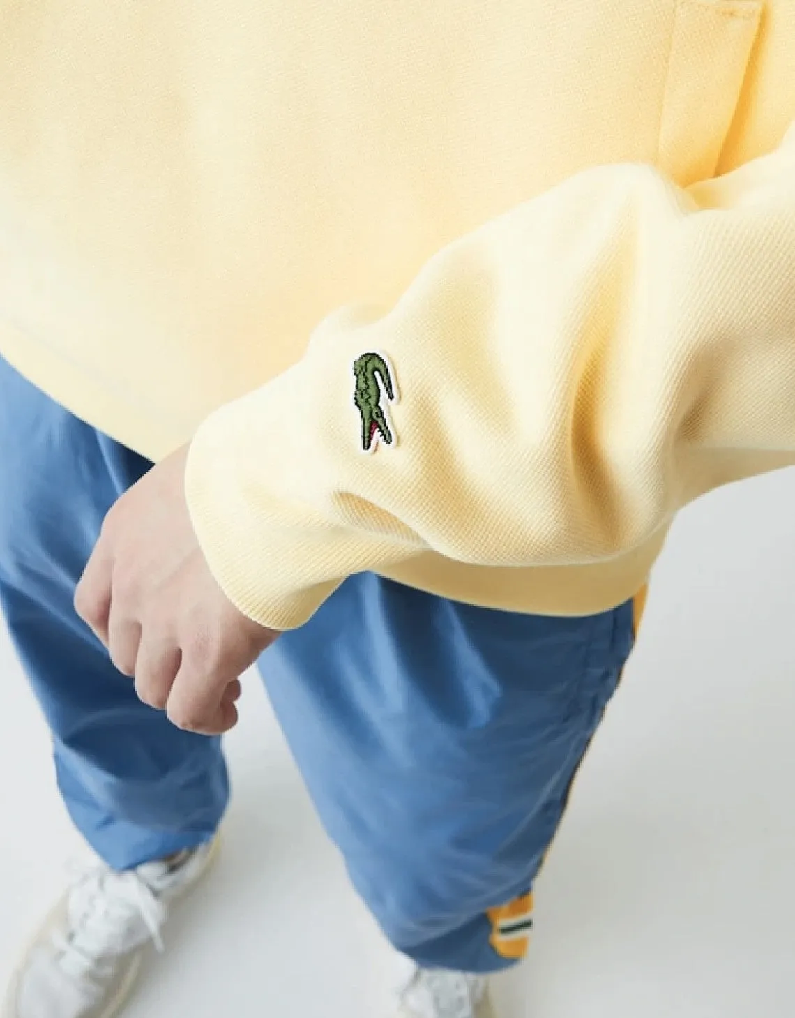 Pull à capuche brodé avec logo en piqué polaire jaune pour hommes Patagonia