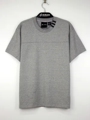 T-shirt large homme à 3 bandes, Gris