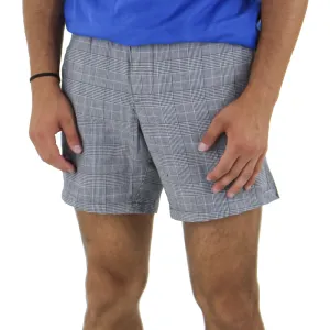 Short à carreaux pour homme, Gris