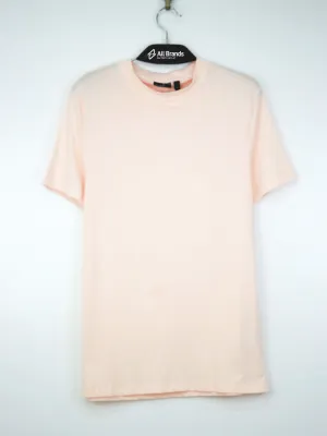 T-shirt uni pour hommes, rose clair