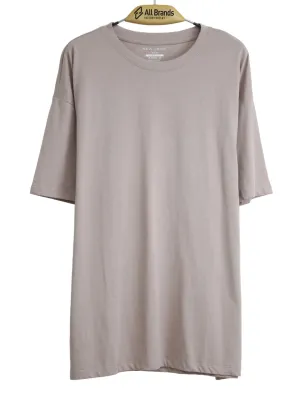 T-shirt uni pour hommes, rose clair