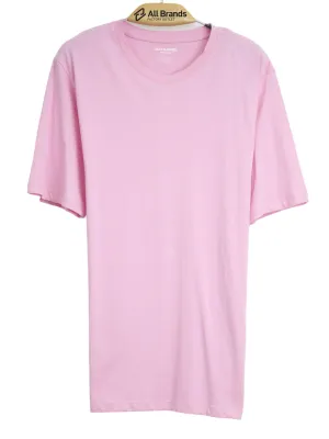T-shirt uni pour hommes, rose
