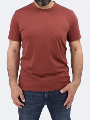 T-shirt uni pour homme, Marron