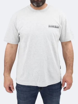 T-shirt imprimé pour homme, gris
