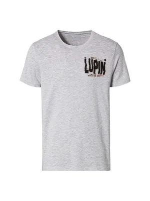 T-shirt imprimé pour homme, gris clair