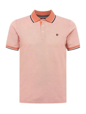 Polo brodé texturé pour homme, Pêche