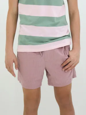 Short Homme Texturé à Enfiler, Rose Nude