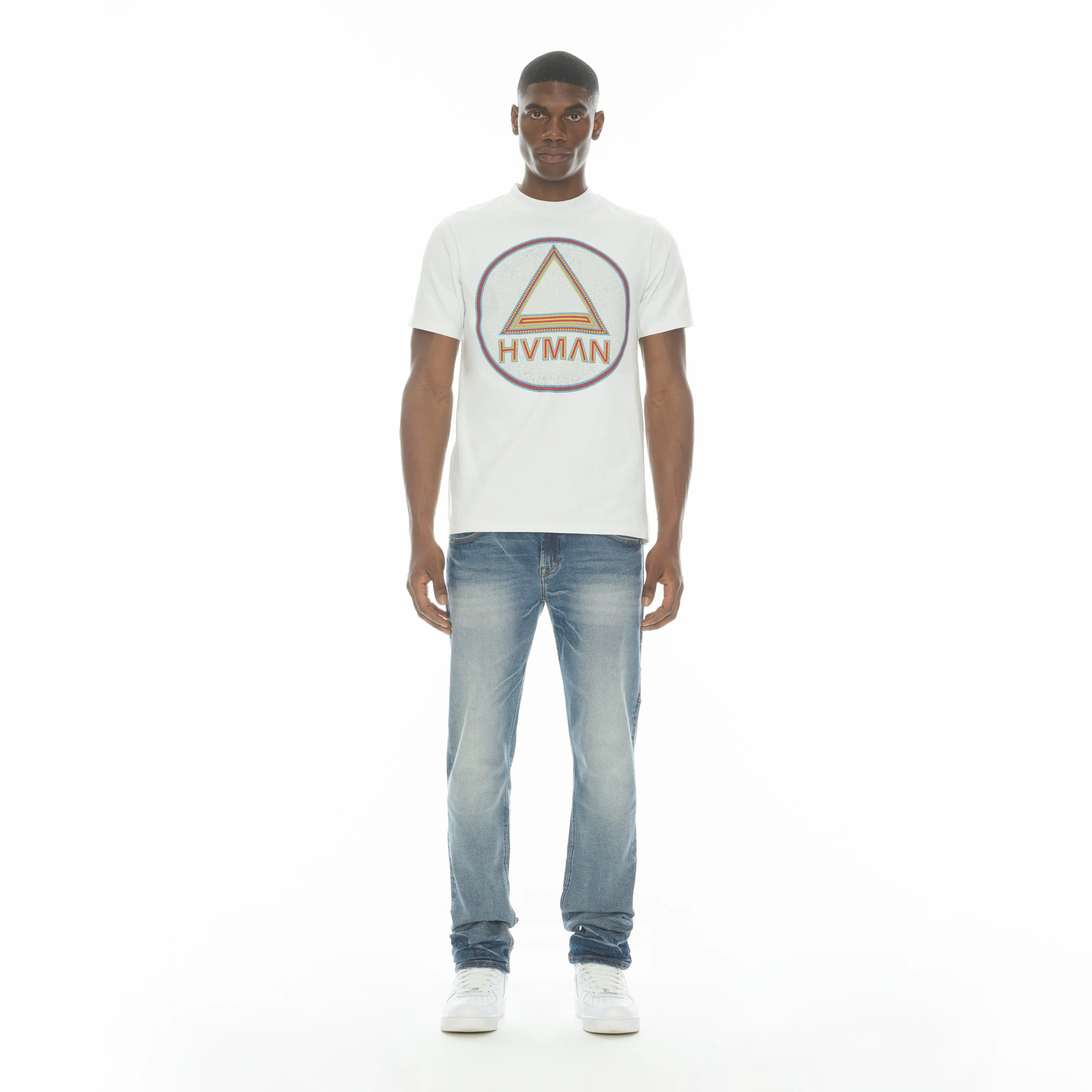 Mero Jean Slim Fit en couleur Coastal