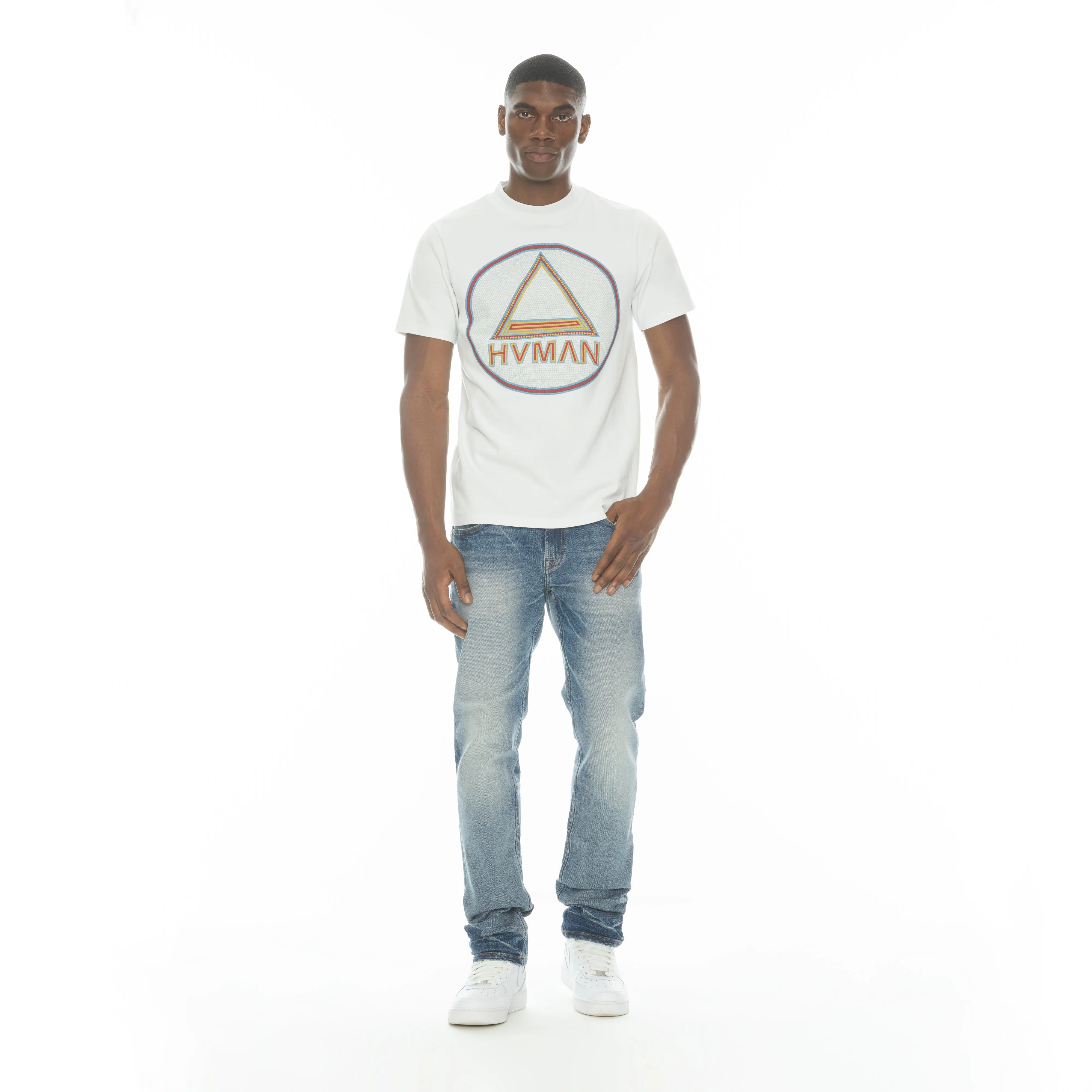Mero Jean Slim Fit en couleur Coastal