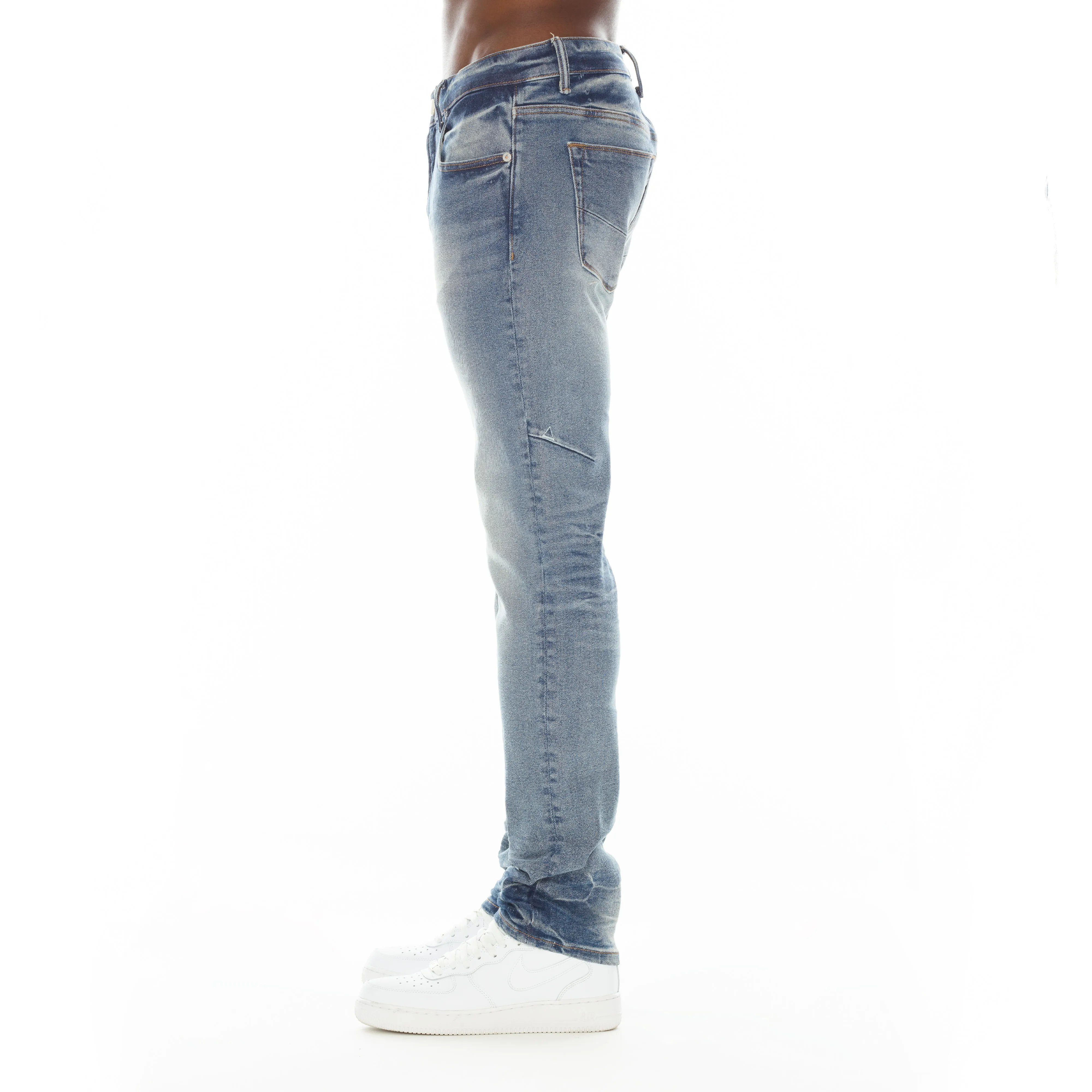 Mero Jean Slim Fit en couleur Coastal