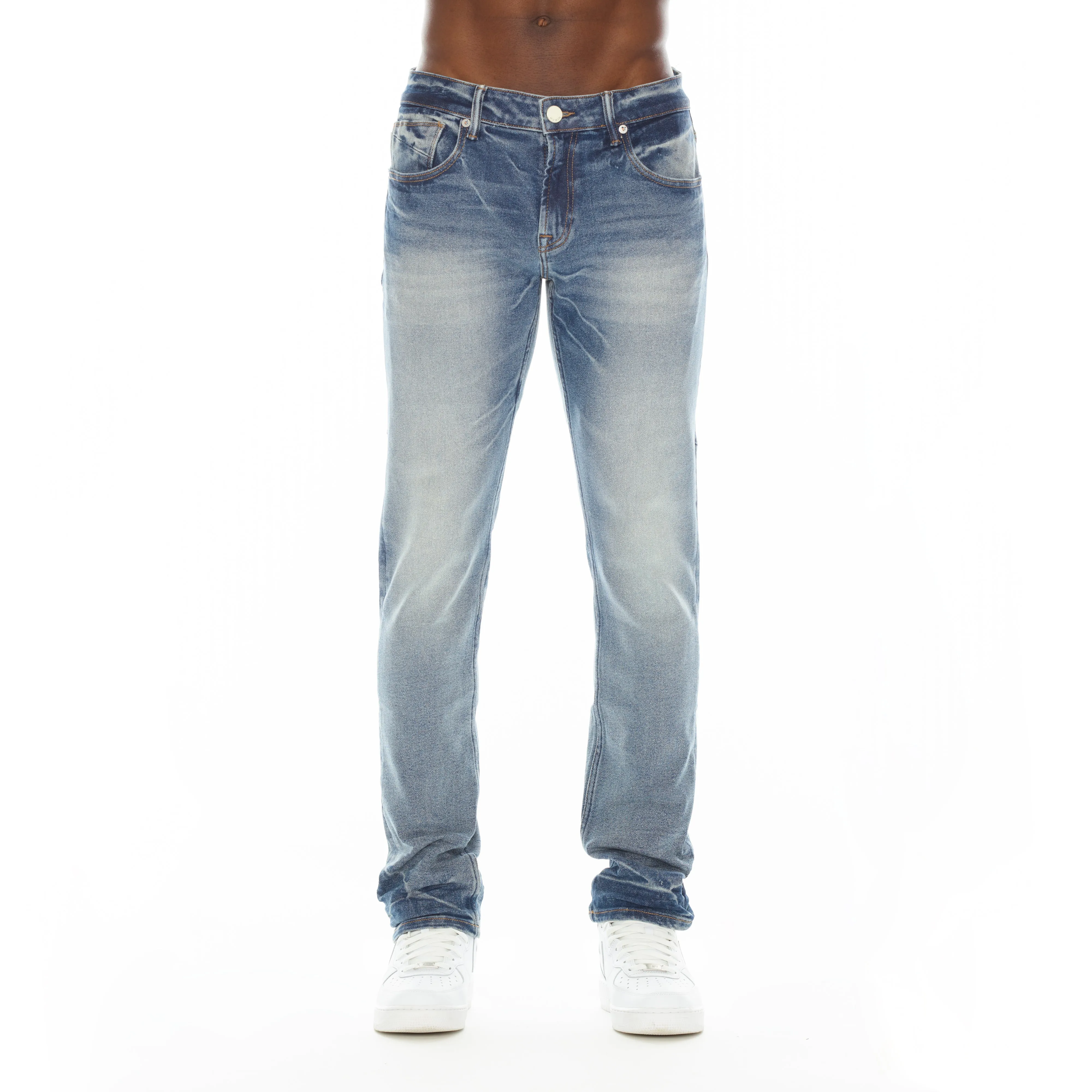 Mero Jean Slim Fit en couleur Coastal