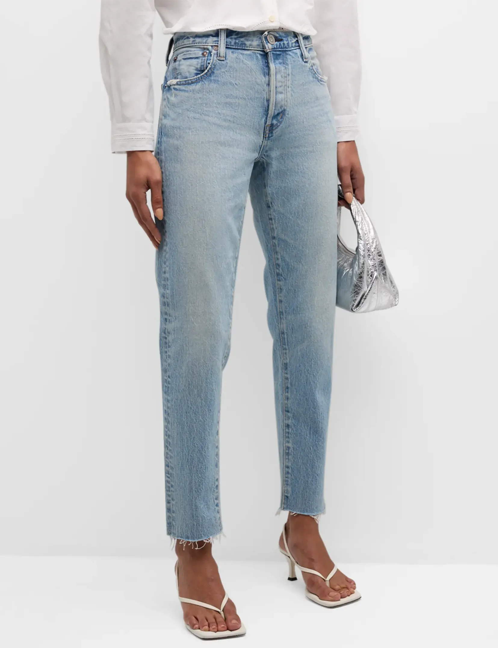 Montura Effilé Mi-Hauteur, Vêtement Bleu Clair moussy