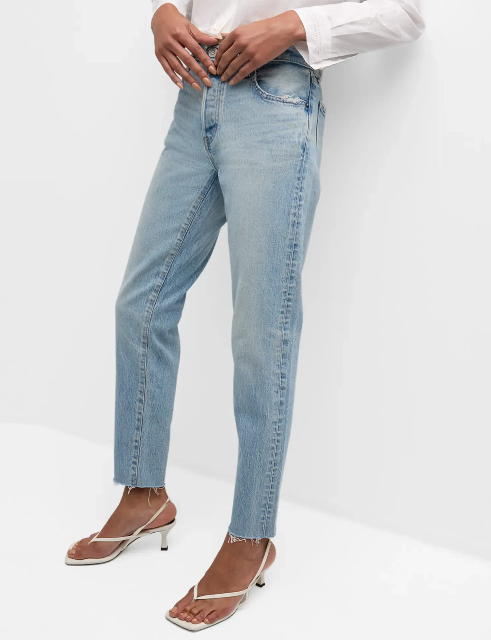 Montura Effilé Mi-Hauteur, Vêtement Bleu Clair moussy
