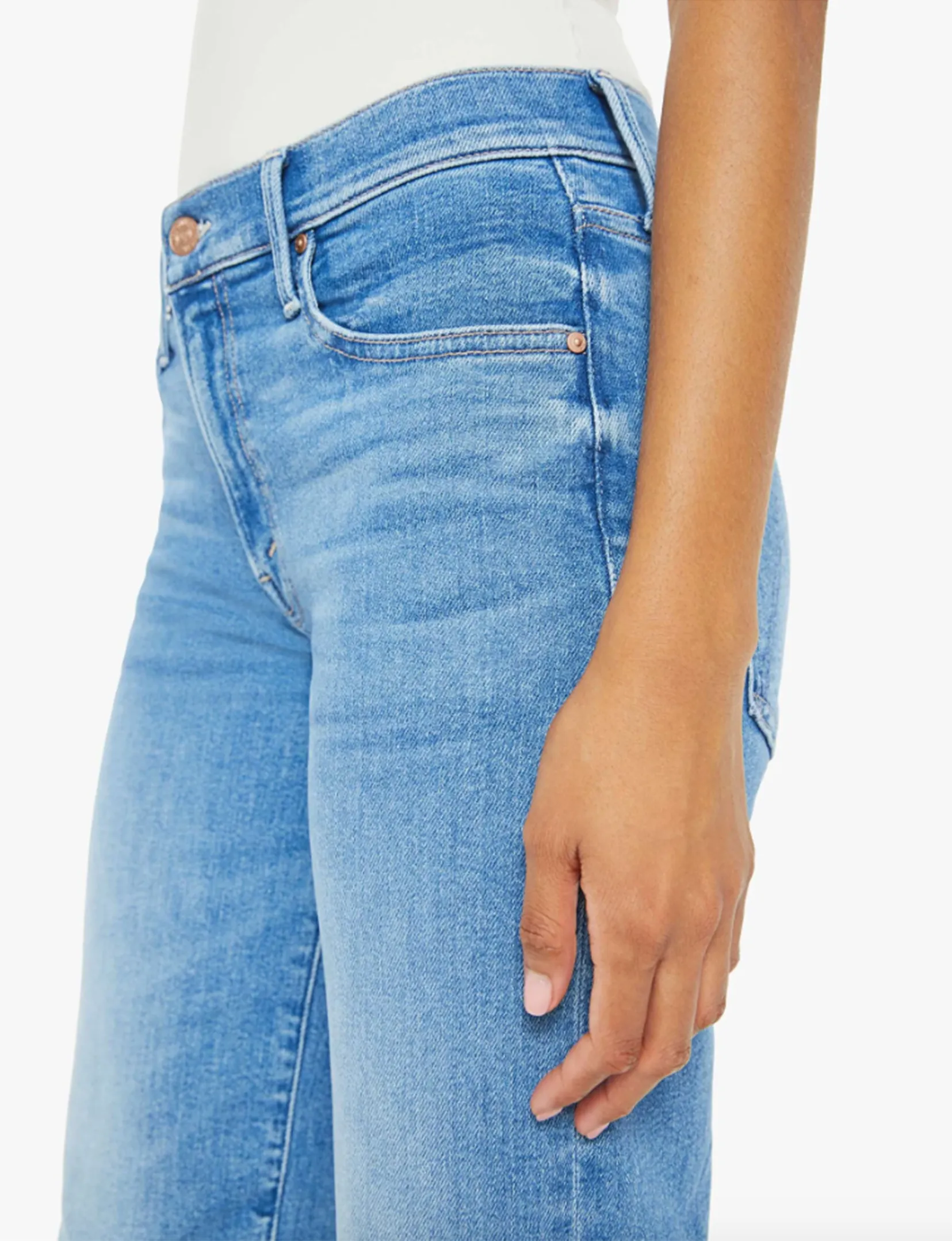 Bottines à zip cheville Mid Rise Rambler, Out of The Blue Clothing_mother-denim