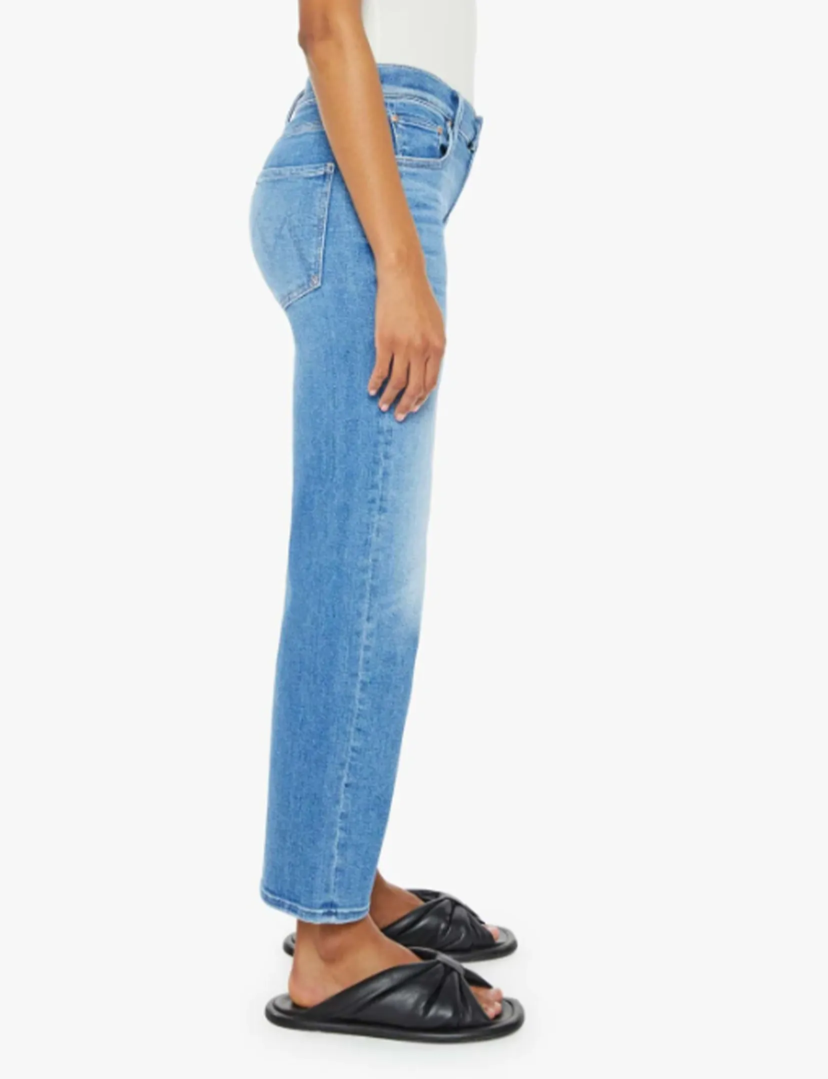 Bottines à zip cheville Mid Rise Rambler, Out of The Blue Clothing_mother-denim