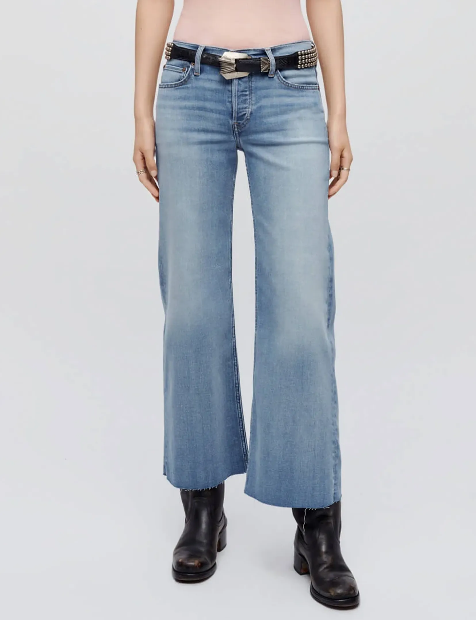 Crop pantalon large mi-montant, Marea Clothing_re-done