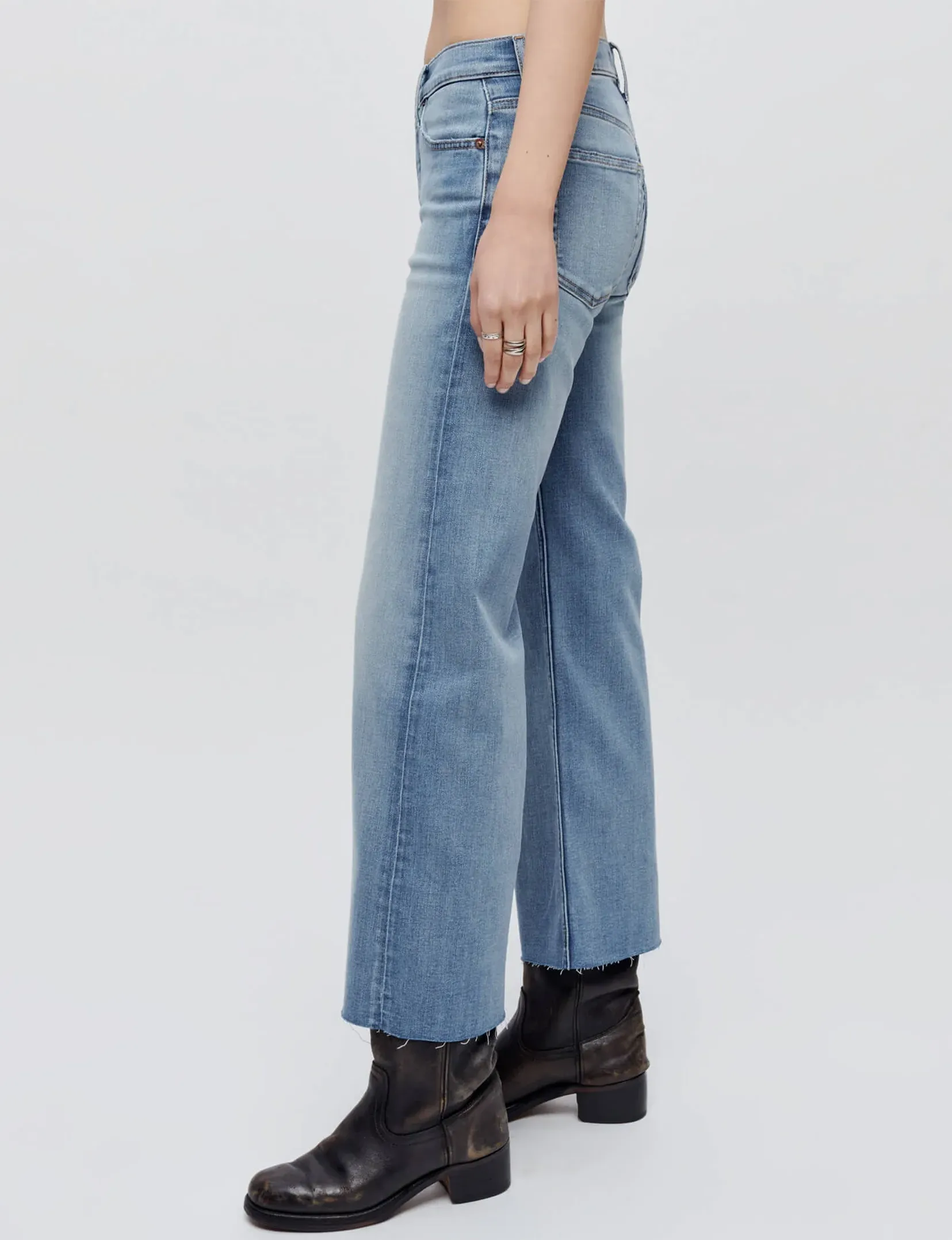 Crop pantalon large mi-montant, Marea Clothing_re-done