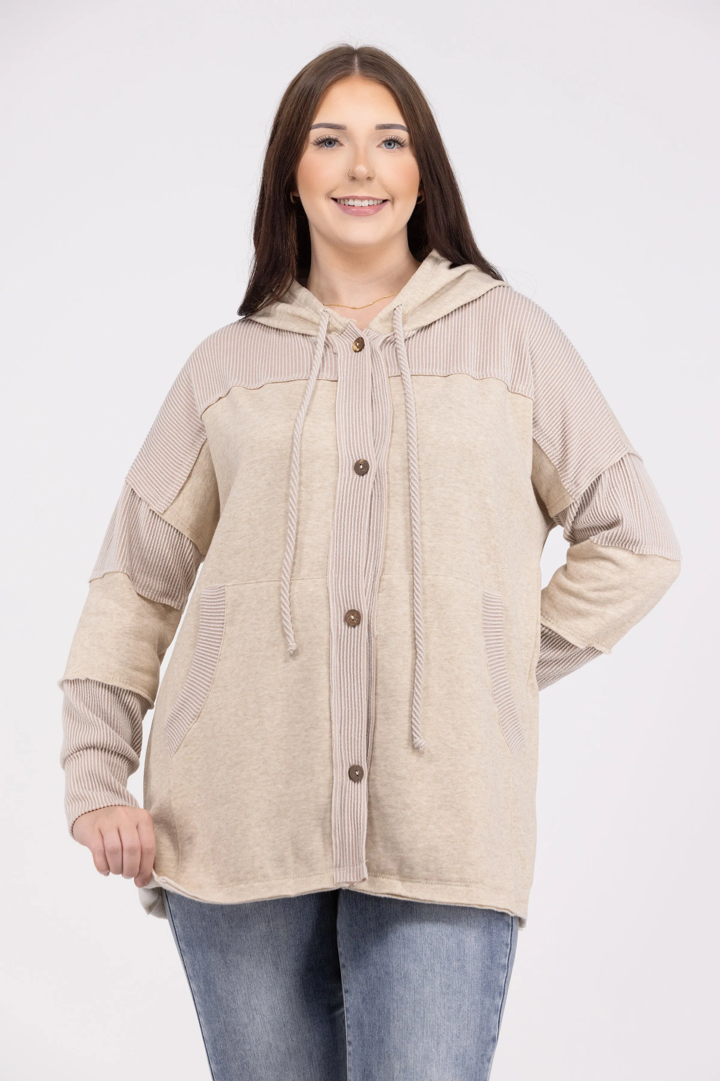 Veste à capuche oversize pour femmes Mixed Feelings