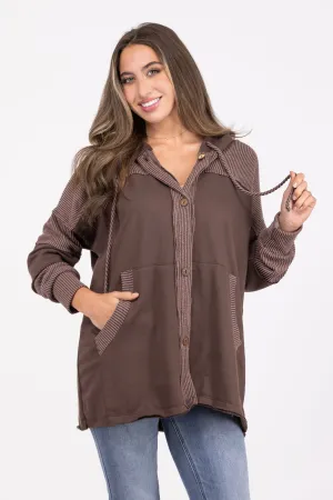 Veste à capuche oversize pour femmes Mixed Feelings