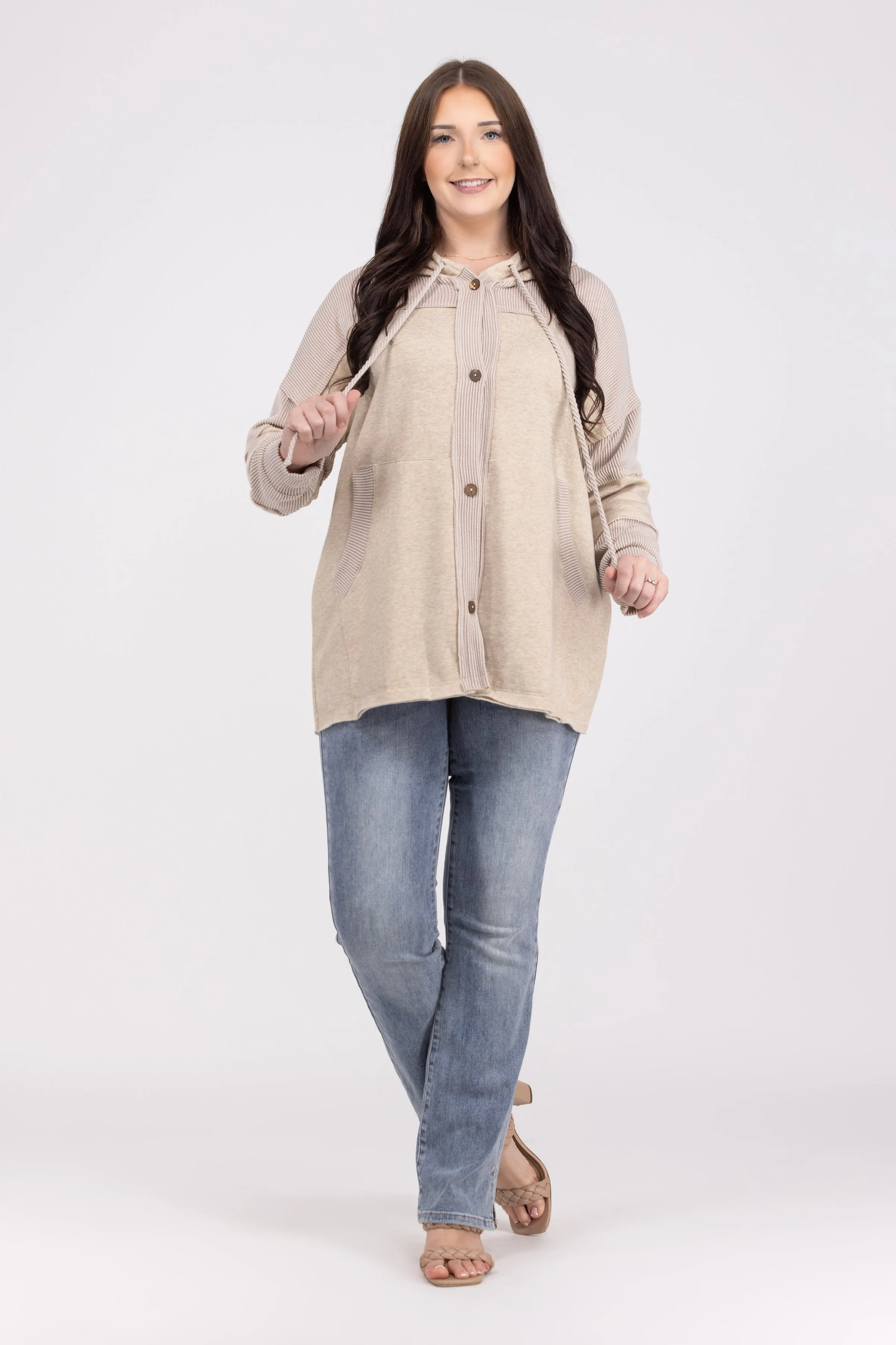 Veste à capuche oversize pour femmes Mixed Feelings