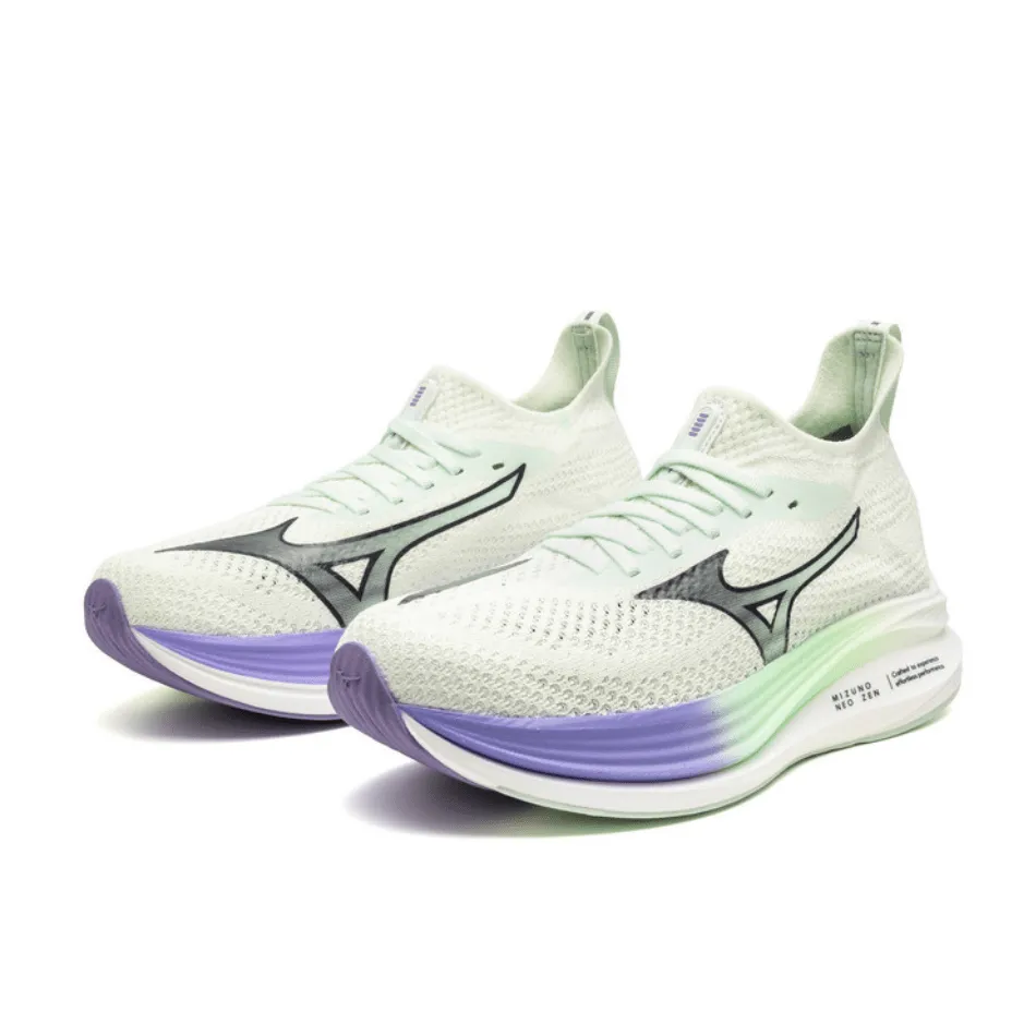 Chaussures de course Mizuno Women's Neo Zen en Teinte de Menthe/Encre d'Inde/Violet Paisley SS25