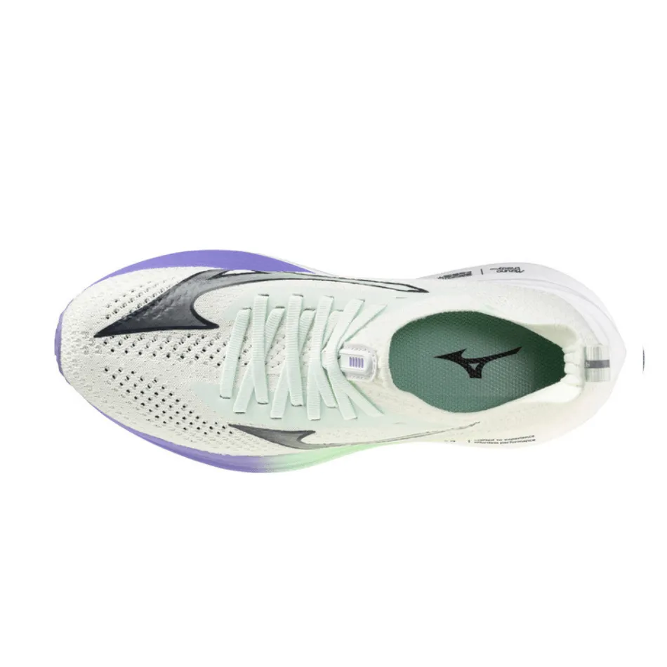 Chaussures de course Mizuno Women's Neo Zen en Teinte de Menthe/Encre d'Inde/Violet Paisley SS25
