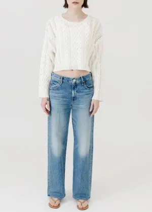 MOTHER Pantalon Lil Mid Rise Tunnel Vision SNK Vêtements_mother
