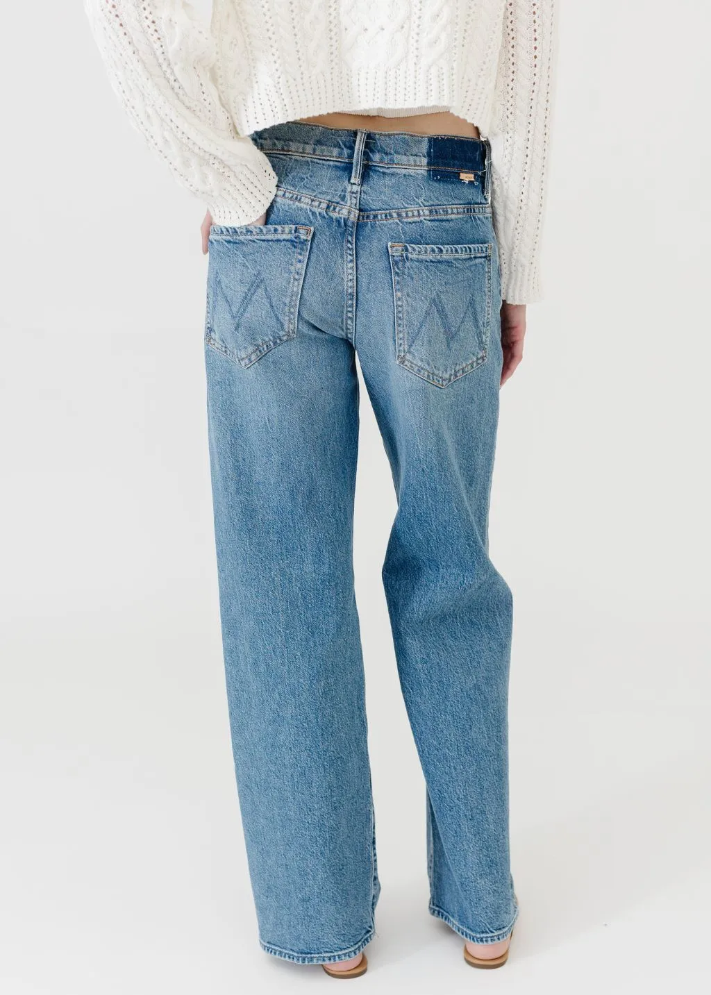 MOTHER Pantalon Lil Mid Rise Tunnel Vision SNK Vêtements_mother