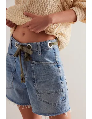 Moxie Shorts, Vêtements Bleu Intemporel_free-people