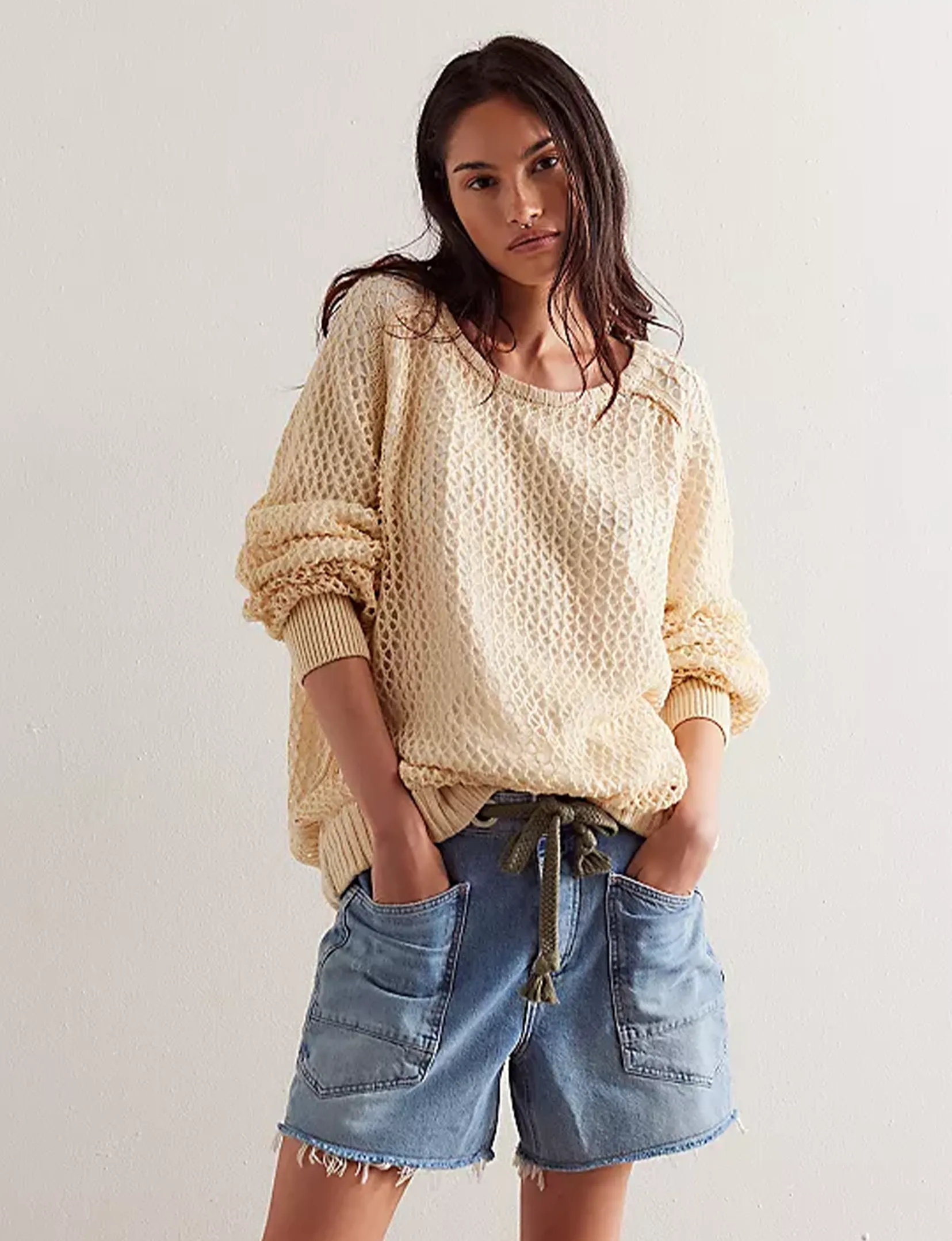 Moxie Shorts, Vêtements Bleu Intemporel_free-people