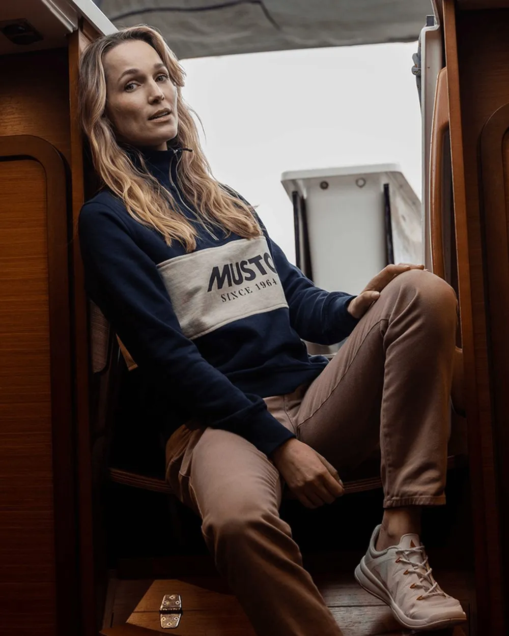 Musto Sweat à mi-zip classique pour femmes - Vêtements Musto