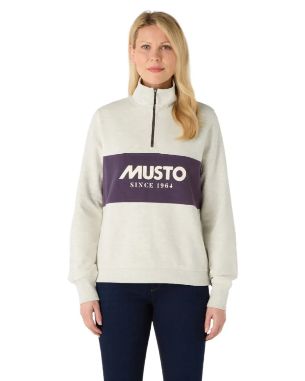 Musto Sweat à mi-zip classique pour femmes - Vêtements Musto