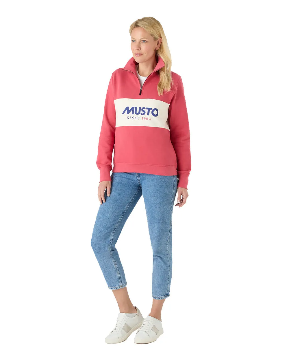 Musto Sweat à mi-zip classique pour femmes - Vêtements Musto