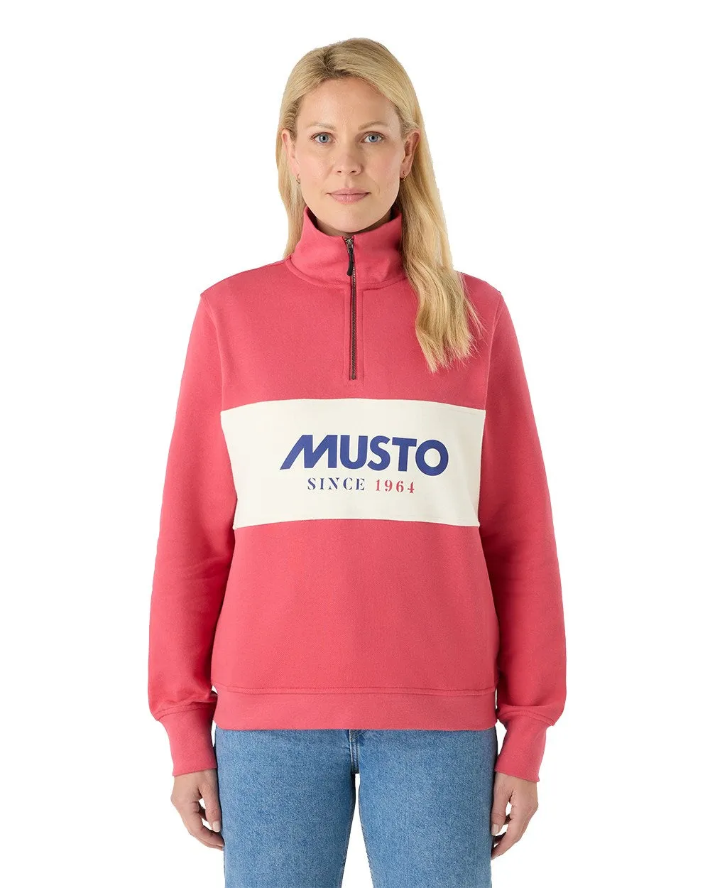 Musto Sweat à mi-zip classique pour femmes - Vêtements Musto