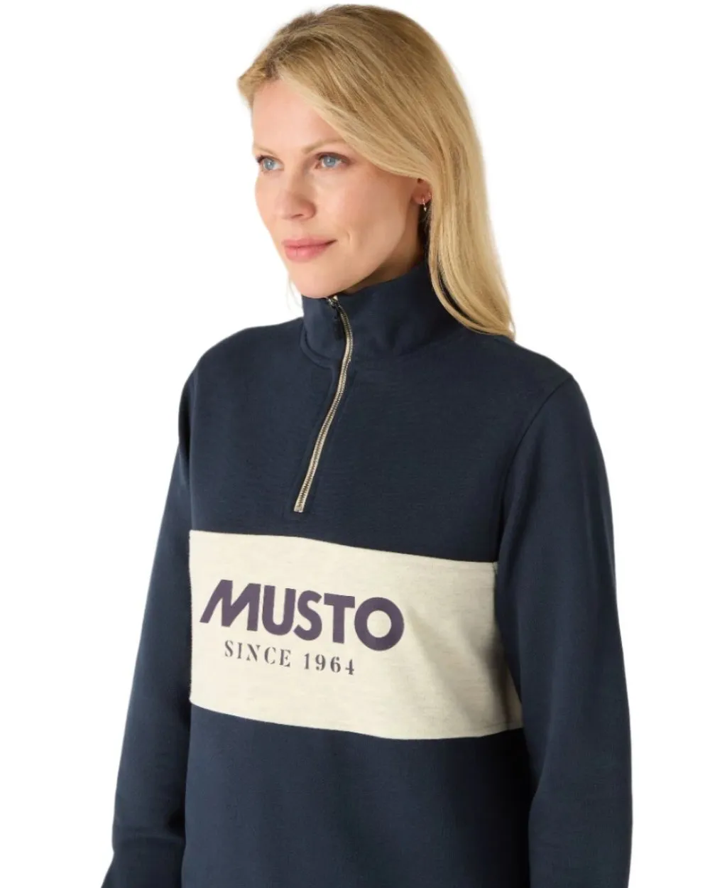Musto Sweat à mi-zip classique pour femmes - Vêtements Musto