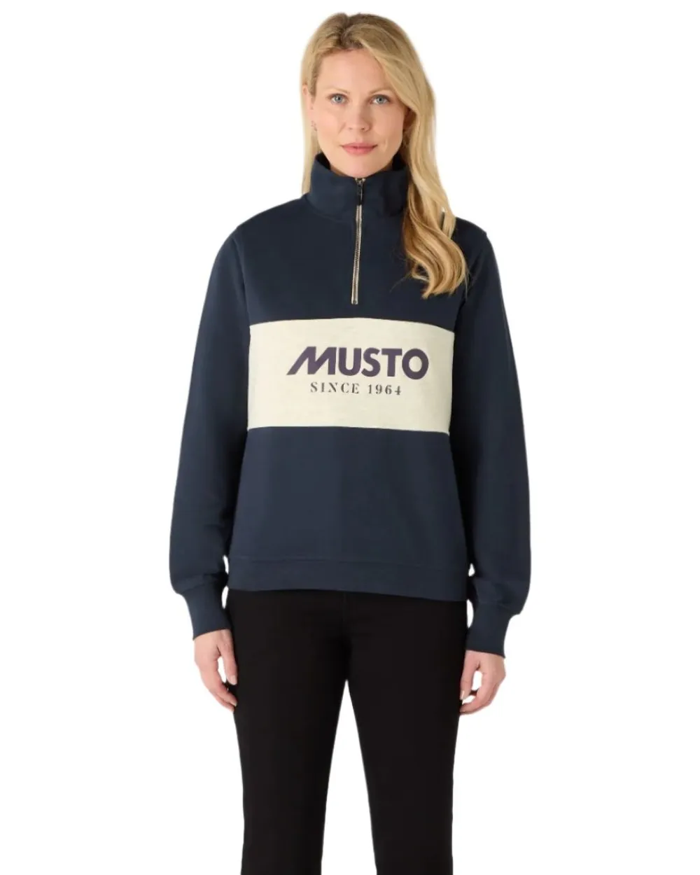 Musto Sweat à mi-zip classique pour femmes - Vêtements Musto
