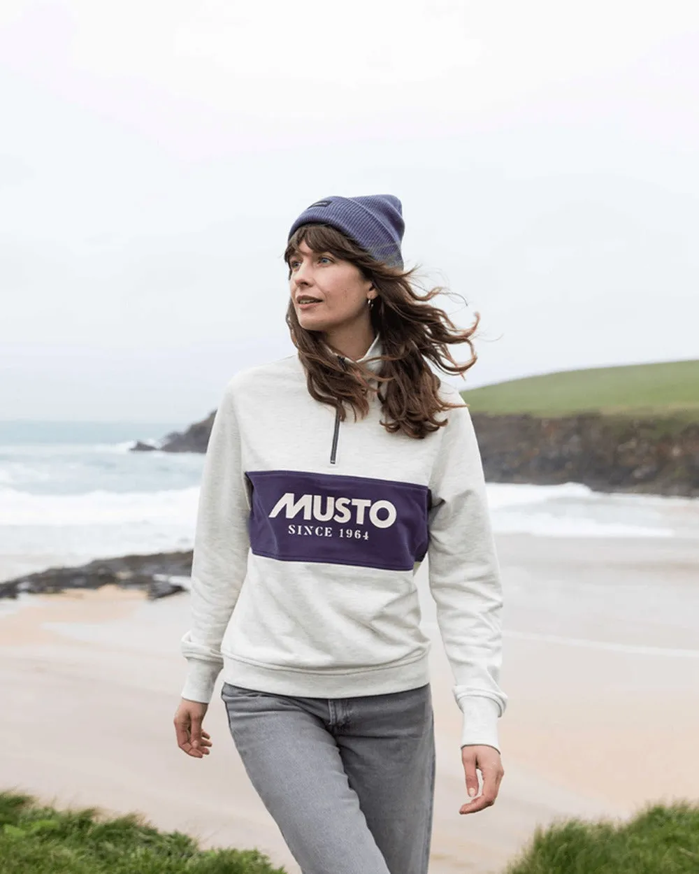 Musto Sweat à mi-zip classique pour femmes - Vêtements Musto