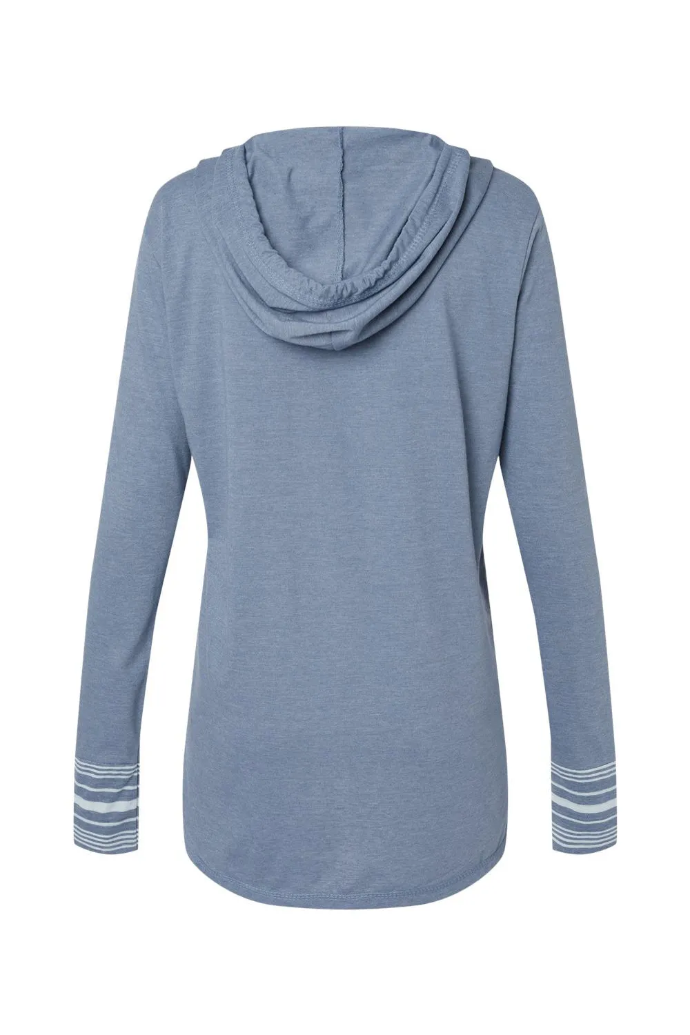 MV Sport Sweat à capuche en jersey chiné pour femme - Bleu délavé