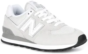 New Balance WL574 EVW en Gris Blanc Pour Femmes Chaussures New Balance