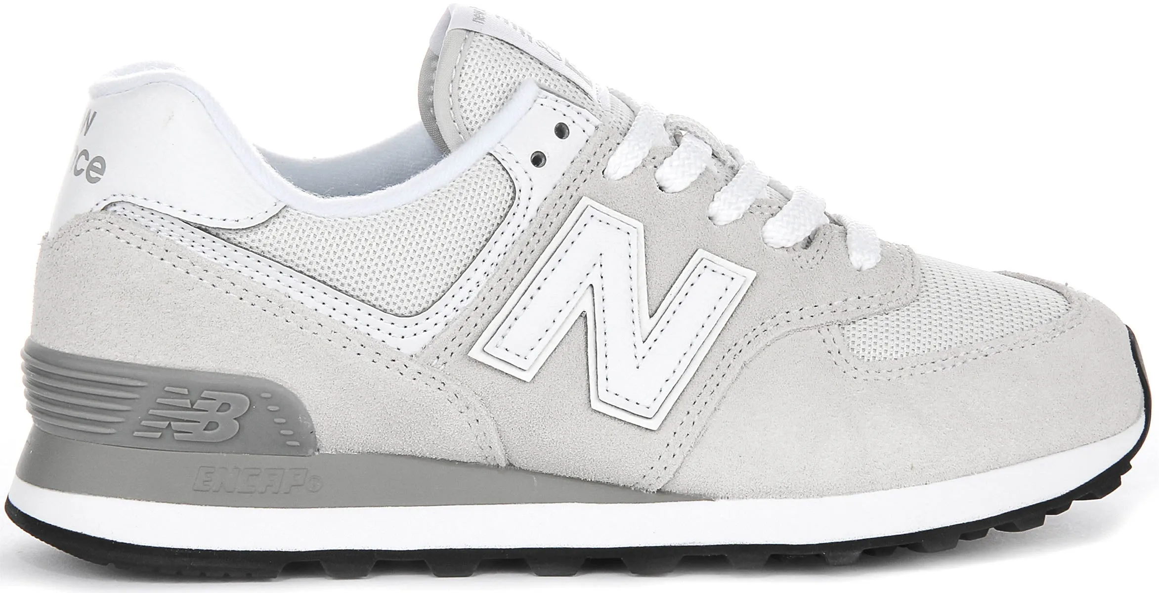 New Balance WL574 EVW en Gris Blanc Pour Femmes Chaussures New Balance