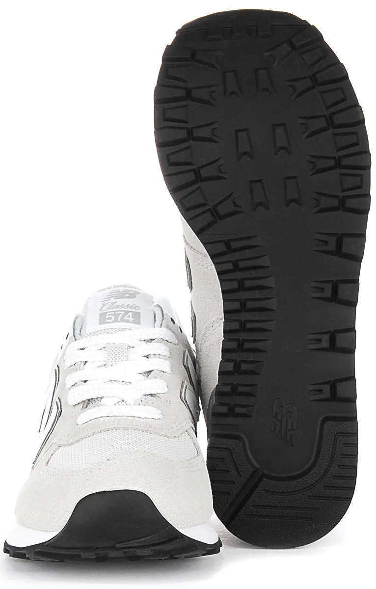 New Balance WL574 EVW en Gris Blanc Pour Femmes Chaussures New Balance