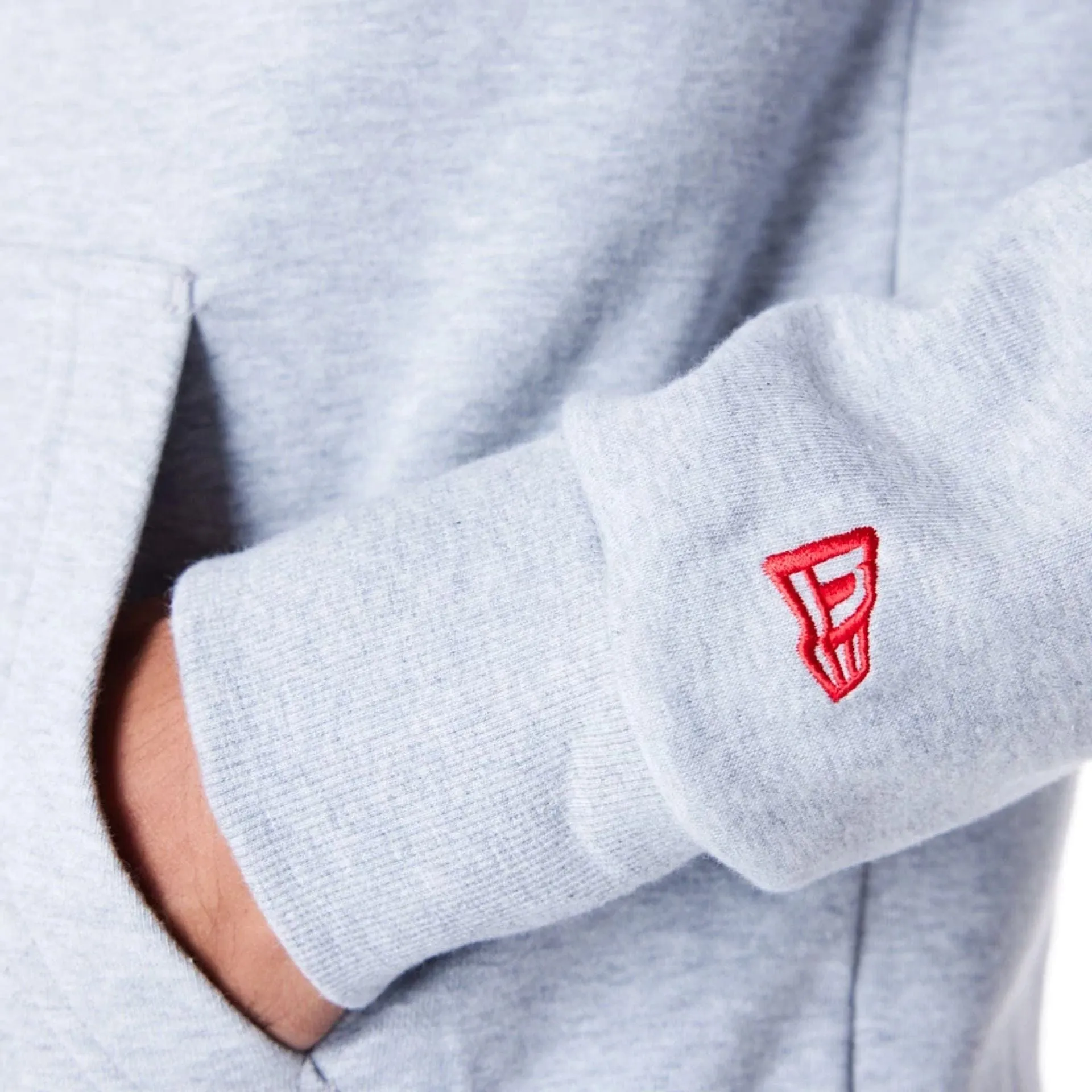 Sweatshirts et hoodies New Era - Pullover gris graphique avec badge MLB des LA Dodgers